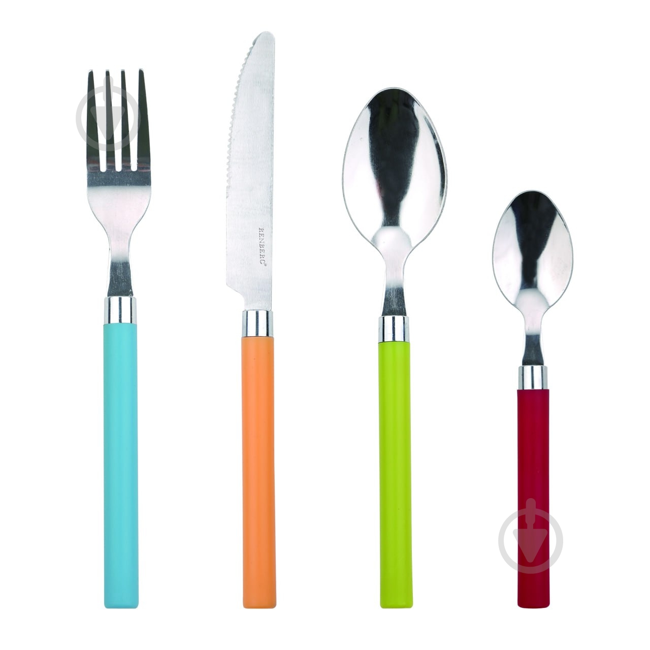 Набор столовых приборов Berlinger Haus Happie Colors RB-4540-MT разноцветный - фото 2 Набор столовых приборов Berlinger Haus Happie Colors RB-4540-MT разноцветный - фото 2