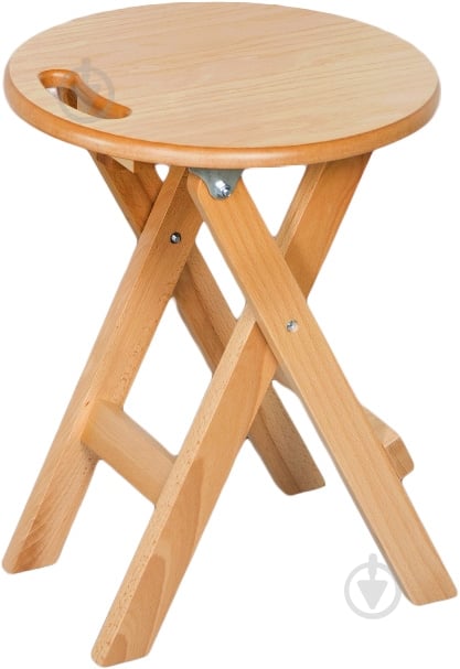 Табурет деревянный раскладной Т-69 Смарт коричневый / бук - фото 1