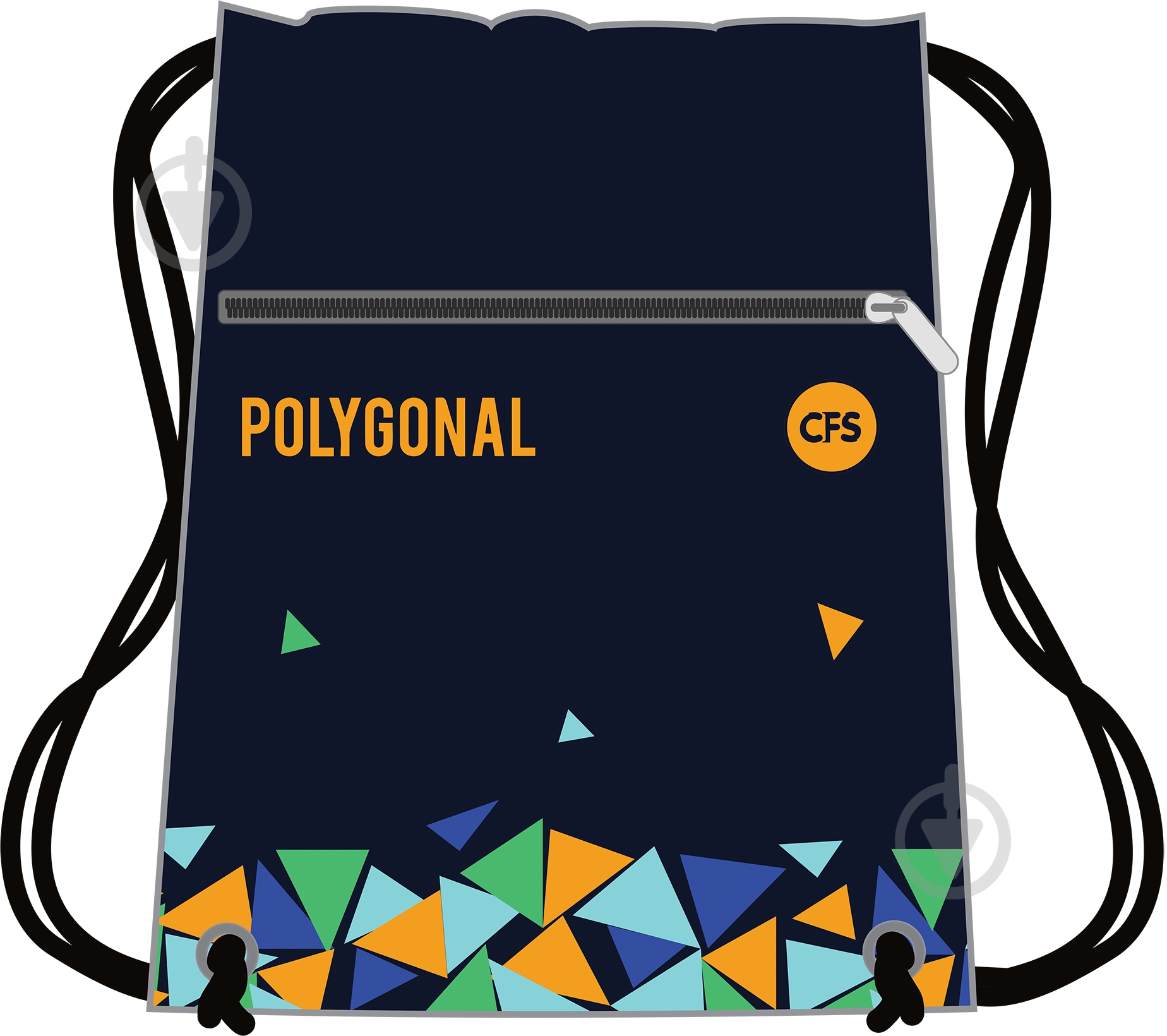 Сумка для обуви Polygonal CF85743 Cool For School - фото 1 Сумка для обуви Polygonal CF85743 Cool For School - фото 1