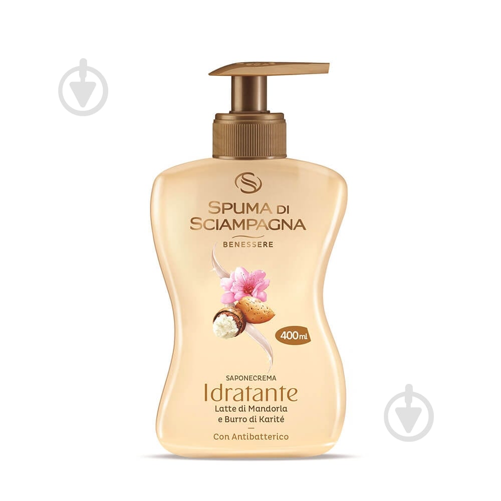 Антибактериальное жидкое мыло Spuma di Sciampagna Миндаль 400 мл - фото 1