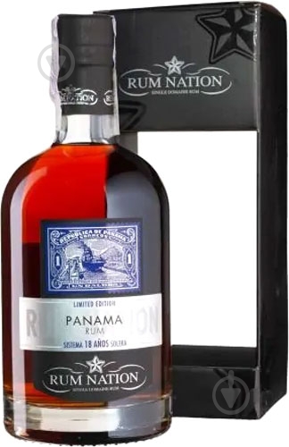 Ром Rum Nation Panama 18yo подарочная коробка 0,7 л - фото 1