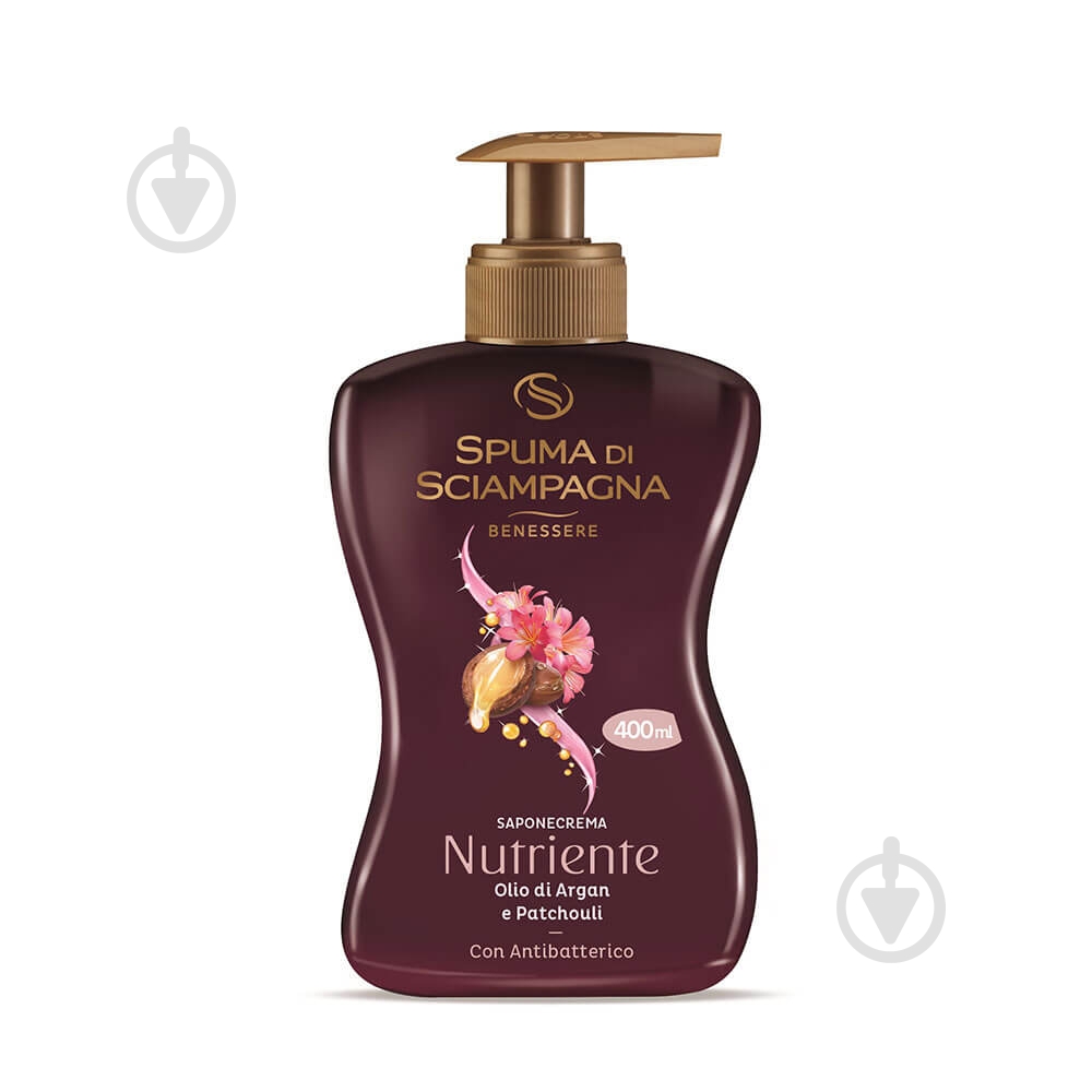 Антибактериальное жидкое мыло Spuma di Sciampagna Арган-Пачули 400 мл - фото 1