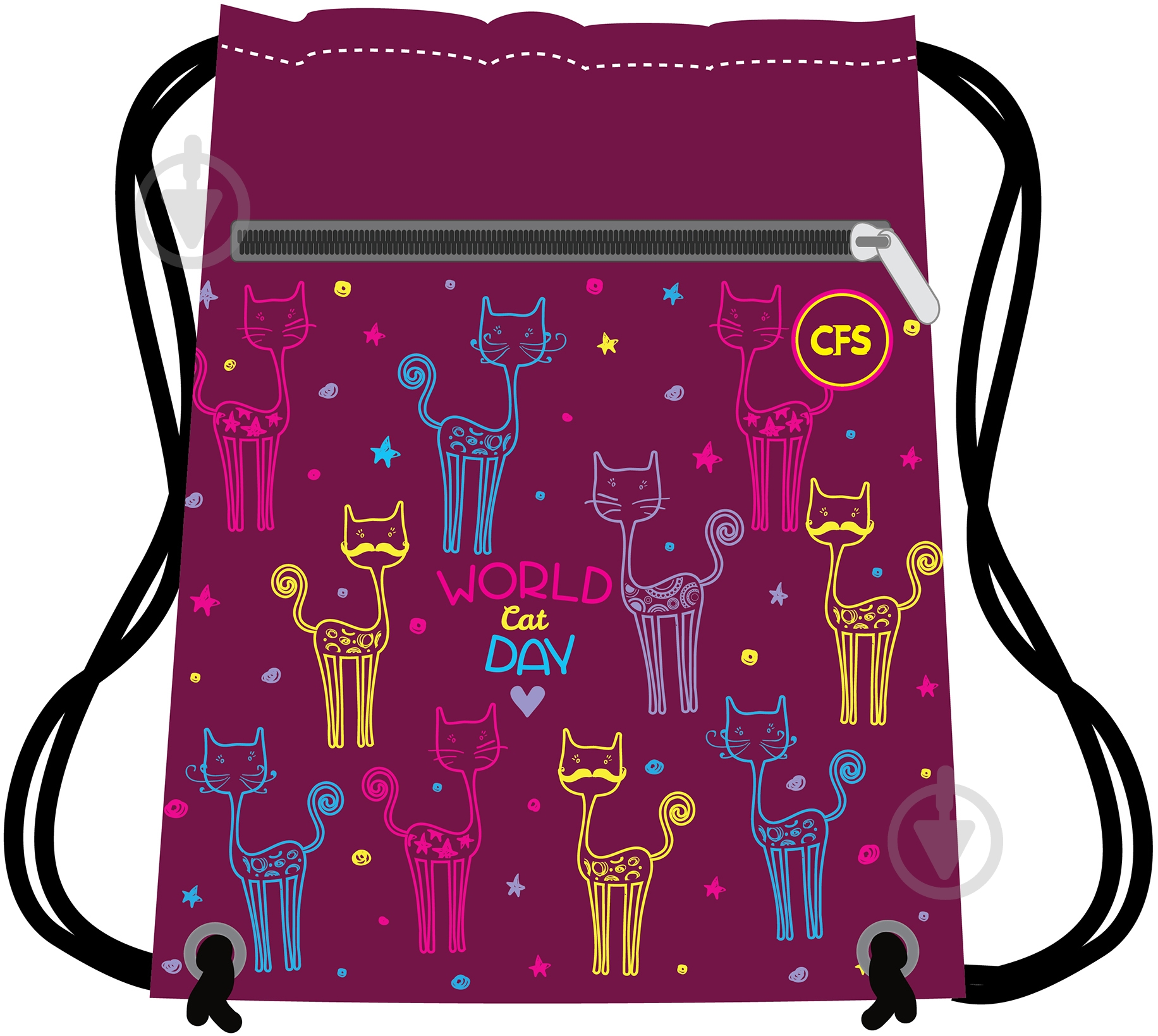 Сумка для взуття World Cat Day CF85762 Cool For School - фото 1
