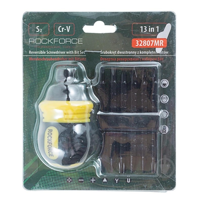 Отвертка ROCKFORCE реверсивная с набором бит специальных RF-32807MR - фото 4 Отвертка ROCKFORCE реверсивная с набором бит специальных RF-32807MR - фото 4