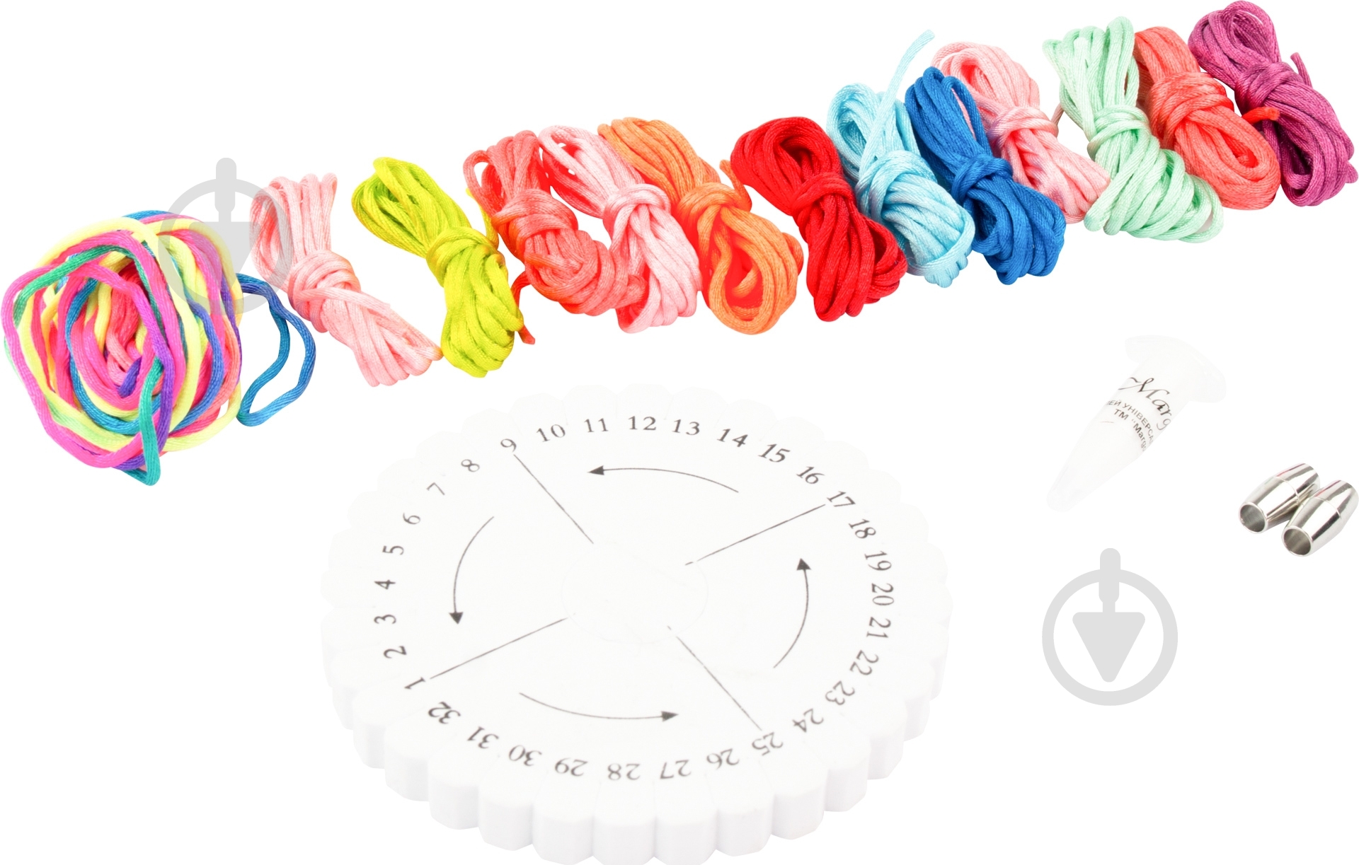 Набор, техника кумихимо браслеты «Berry mousse» - фото 2