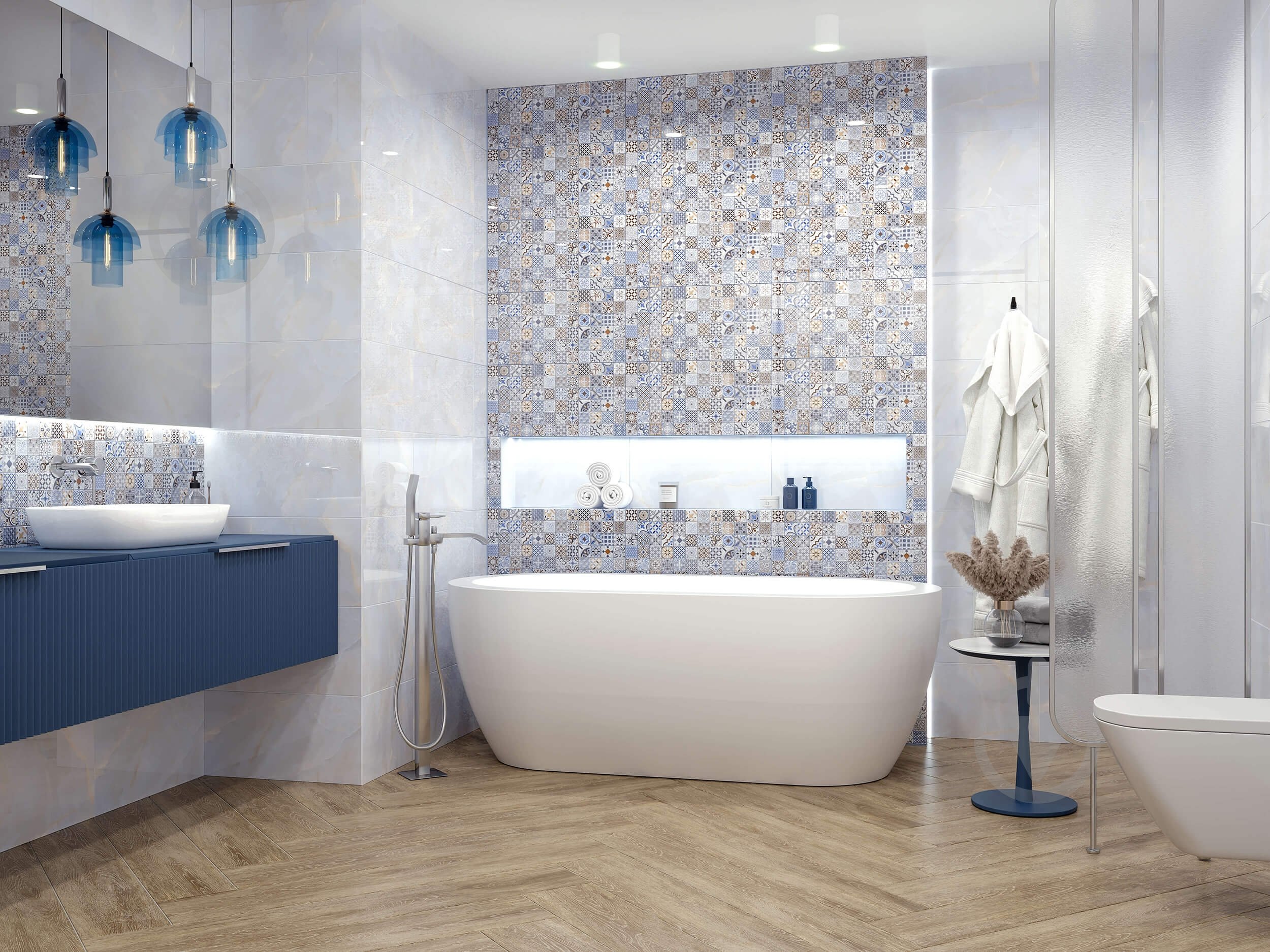 Плитка Golden Tile Deco Patchwork mix DCБ151 30х60 см - фото 2