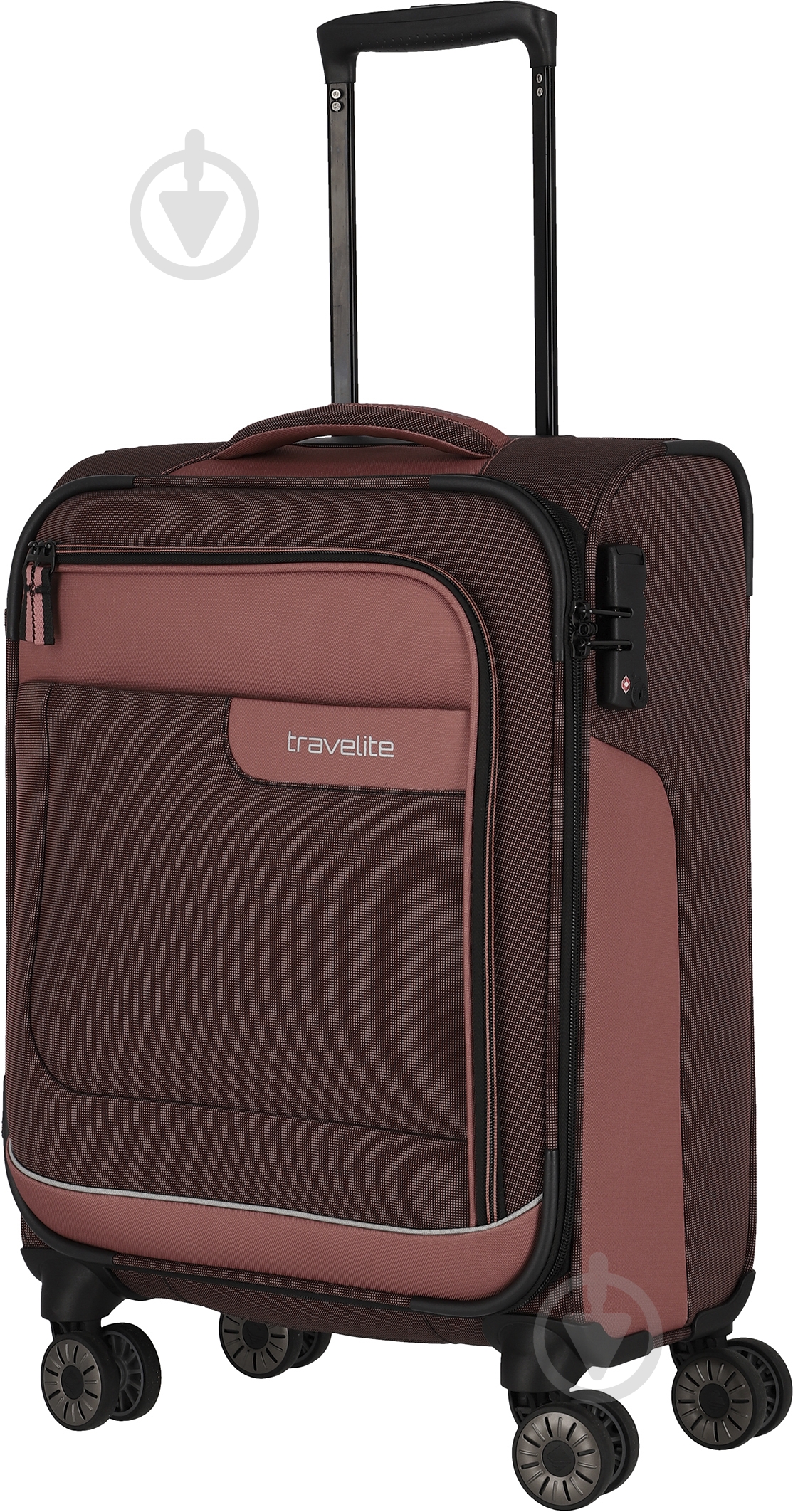 Чемодан Travelite 34 л коричнево-черный TL092847-14 - фото 1