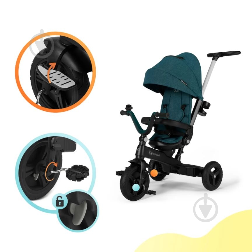 Велосипед детский Kinderkraft Twipper зеленый KRTWIP00GRE0000 - фото 43