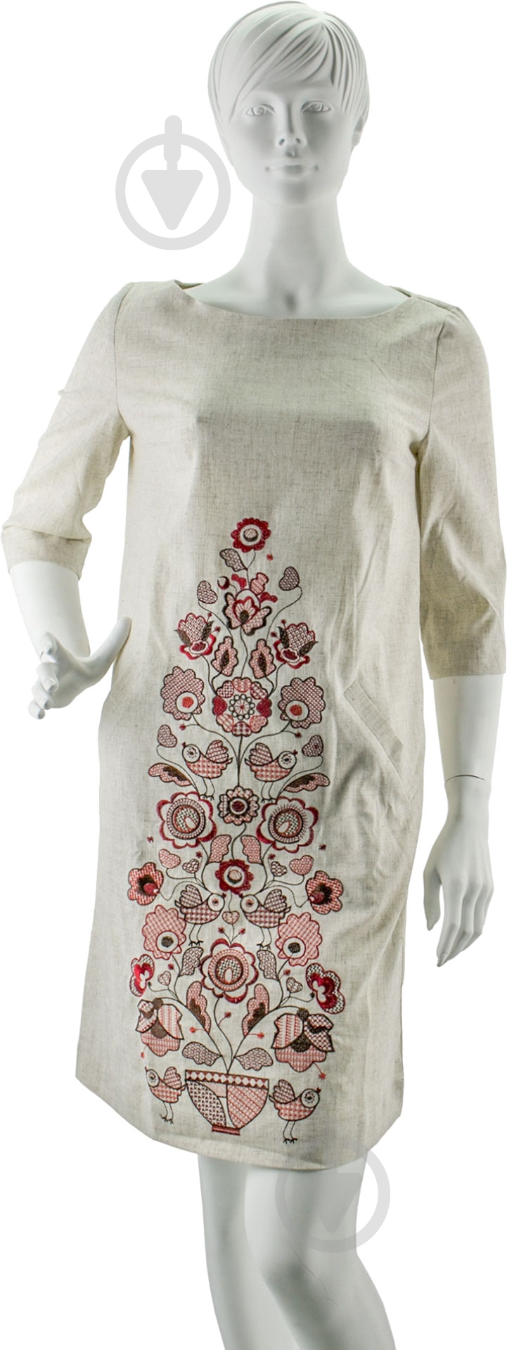 Платье Эдельвика р. 52 молочный 969-14/08 - фото 1 Платье Эдельвика р. 52 молочный 969-14/08 - фото 1