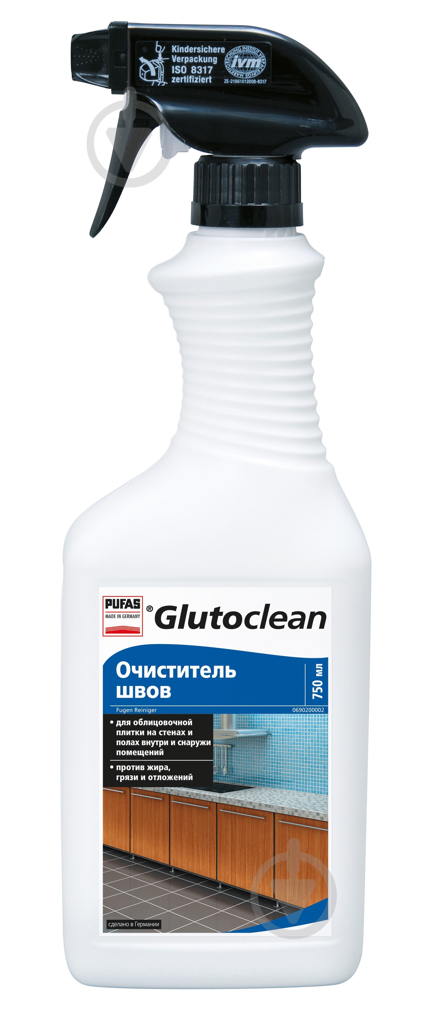 Средство Glutoclean Очиститель швов 0,75 л - фото 1