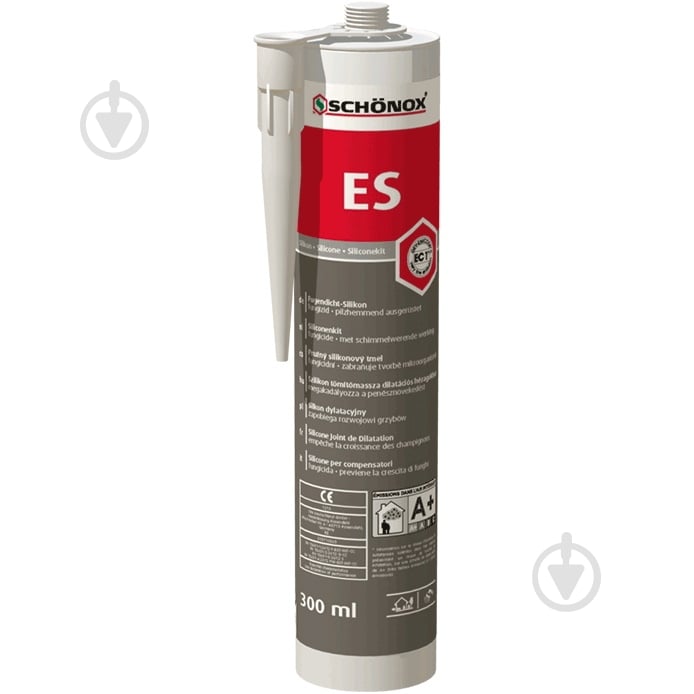Герметик силіконовий Sika ДЛЯ ЗАПОВНЕННЯ ШВІВ SCHONOX ES сріблясто-сірий 300 мл - фото 1 Герметик силіконовий Sika ДЛЯ ЗАПОВНЕННЯ ШВІВ SCHONOX ES сріблясто-сірий 300 мл - фото 1