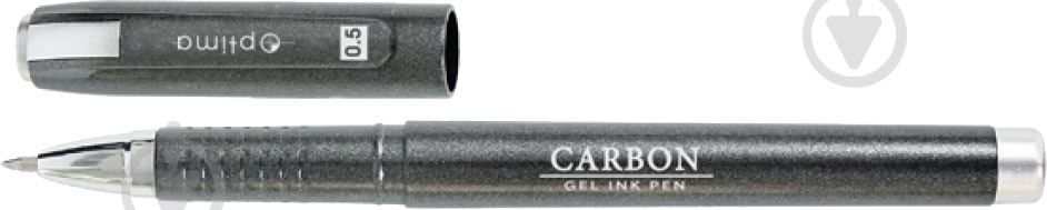 Ручка гелевая Optima Carbon O15628-02 - фото 1