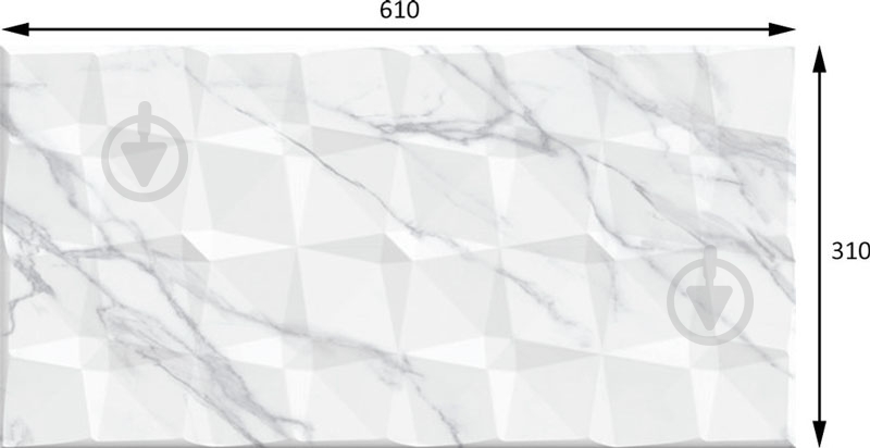 Плитка Allore Group Cassana White W M/STR NR Satin 31x61 см - фото 2