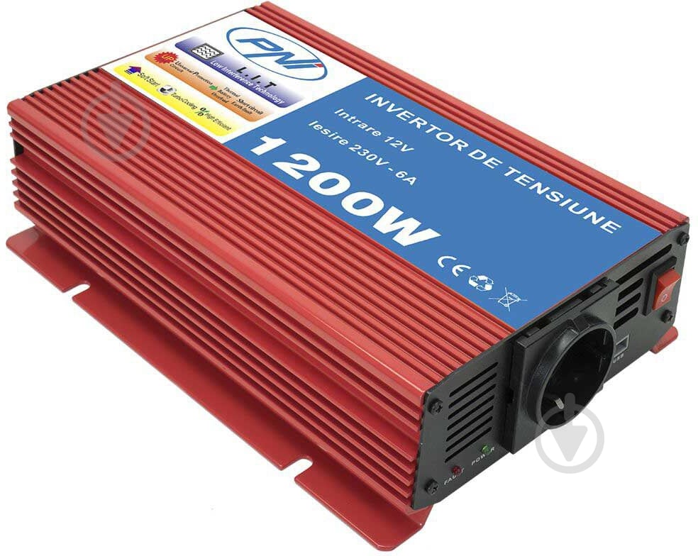 Инвертор PNI L1200W 12 В 230 В - фото 1
