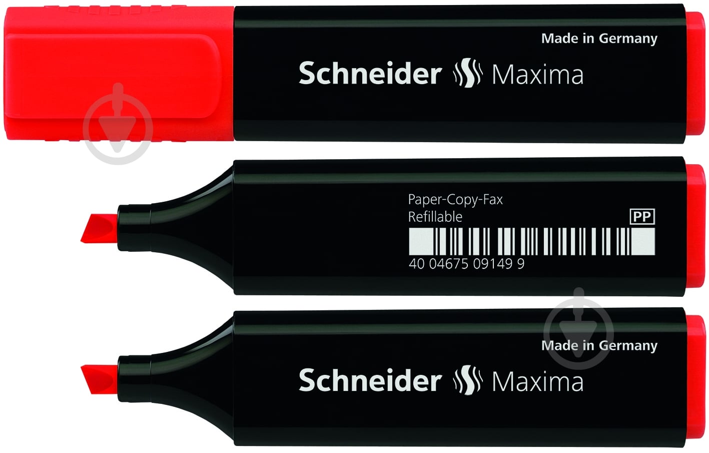 Маркер текстовый Schneider Maxima 1-5 мм S117902 красный - фото 1
