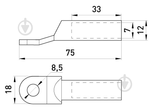 Наконечник кабельный E.NEXT e.end.stand.ca.dtl.1.25 25 кв.мм - фото 2 Наконечник кабельный E.NEXT e.end.stand.ca.dtl.1.25 25 кв.мм - фото 2