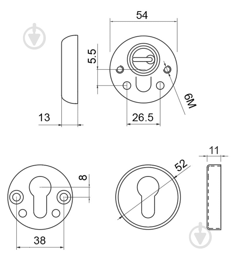 Броненакладка DISEC BD54 фарба чорна - фото 5 Броненакладка DISEC BD54 фарба чорна - фото 5