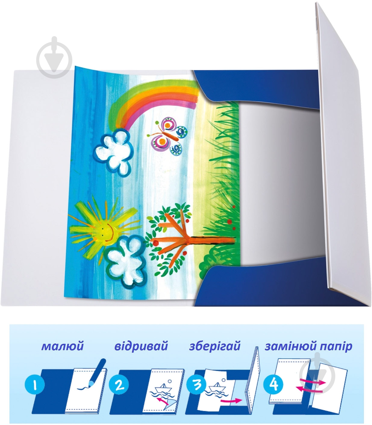 Папка для малюнків і креслення Zebra А3 10 арк. 238205 Pelikan - фото 3 Папка для малюнків і креслення Zebra А3 10 арк. 238205 Pelikan - фото 3