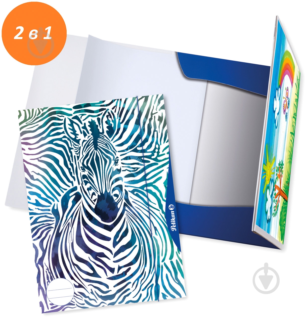 Папка для малюнків і креслення Zebra А3 10 арк. 238205 Pelikan - фото 4 Папка для малюнків і креслення Zebra А3 10 арк. 238205 Pelikan - фото 4
