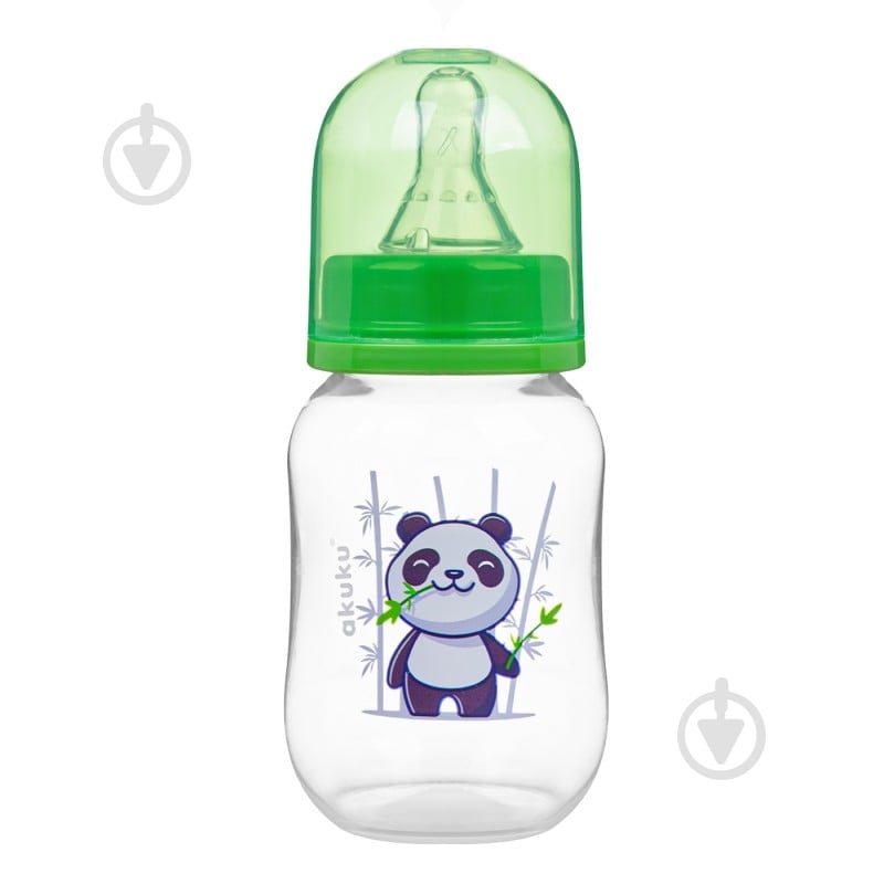 Бутылка детская Akuku Зеленая Панда - фото 1 Бутылка детская Akuku Зеленая Панда - фото 1