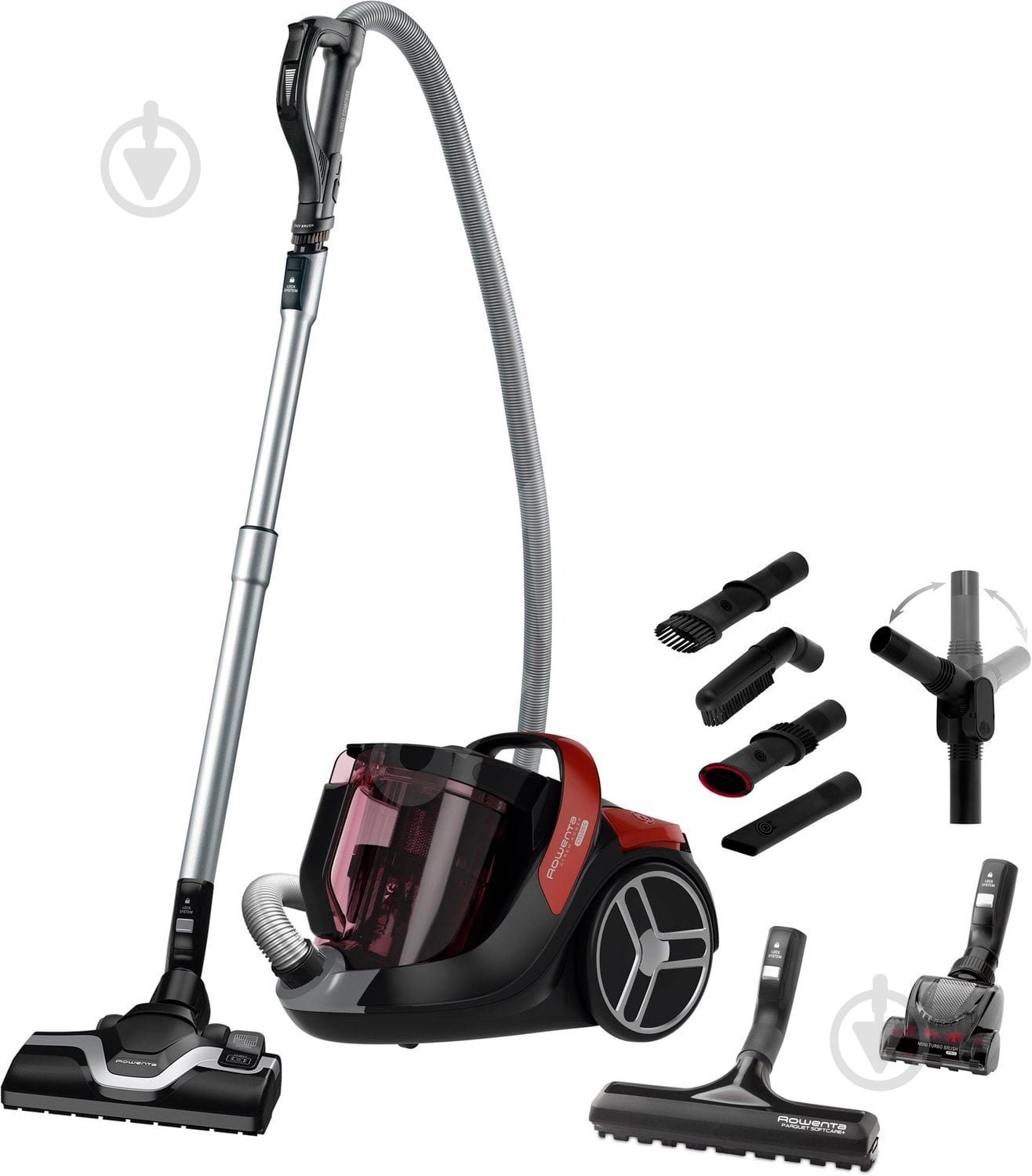 Пылесос Rowenta X-Trem Power Cyclonic Facelift RO7283EA black/red - фото 1