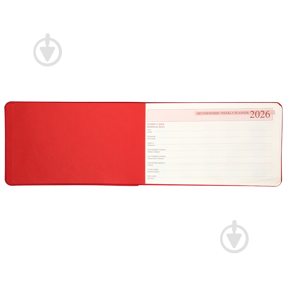Еженедельник датированный 10х17 см Glory Leo Planner В6 252652 красный - фото 5