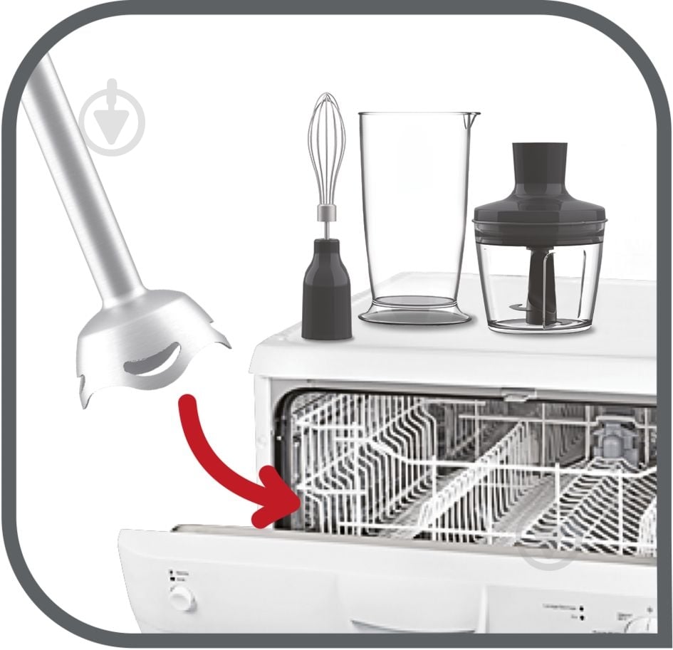 Блендер погружной Tefal QUICKCHEF QUARTZITE 8IN1 HB65LD38 серебряный - фото 11