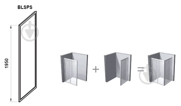 Неподвижная стенка для душа Ravak BLSPS-90 TRANSPARENT - фото 2