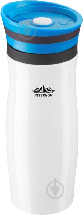 Термочашка Peterhof Sadio 400 мл PH-12413-BL - фото 1 Термочашка Peterhof Sadio 400 мл PH-12413-BL - фото 1