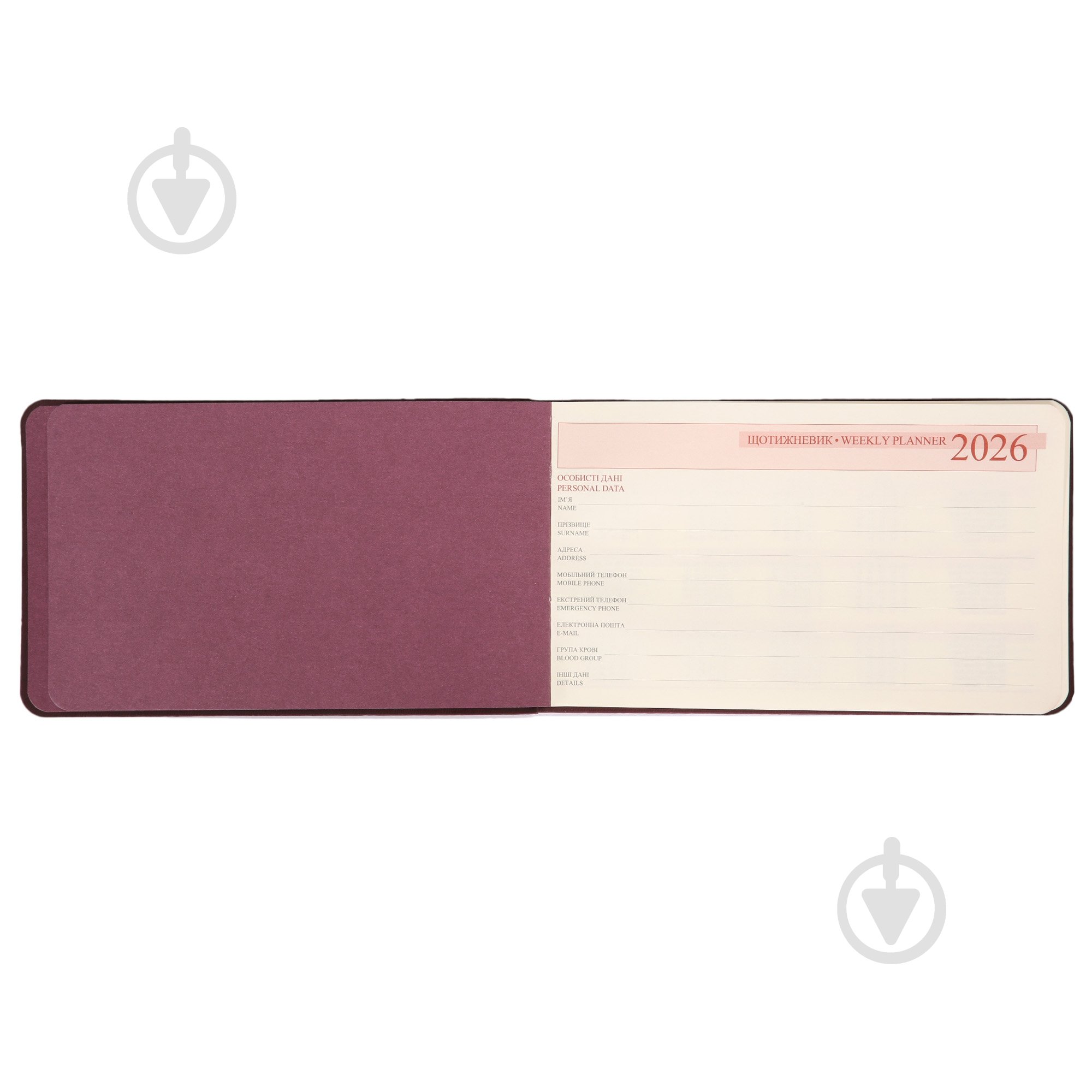 Еженедельник датированный 10х17см Story, мягкий Leo Planner В6 252653 красный - фото 5