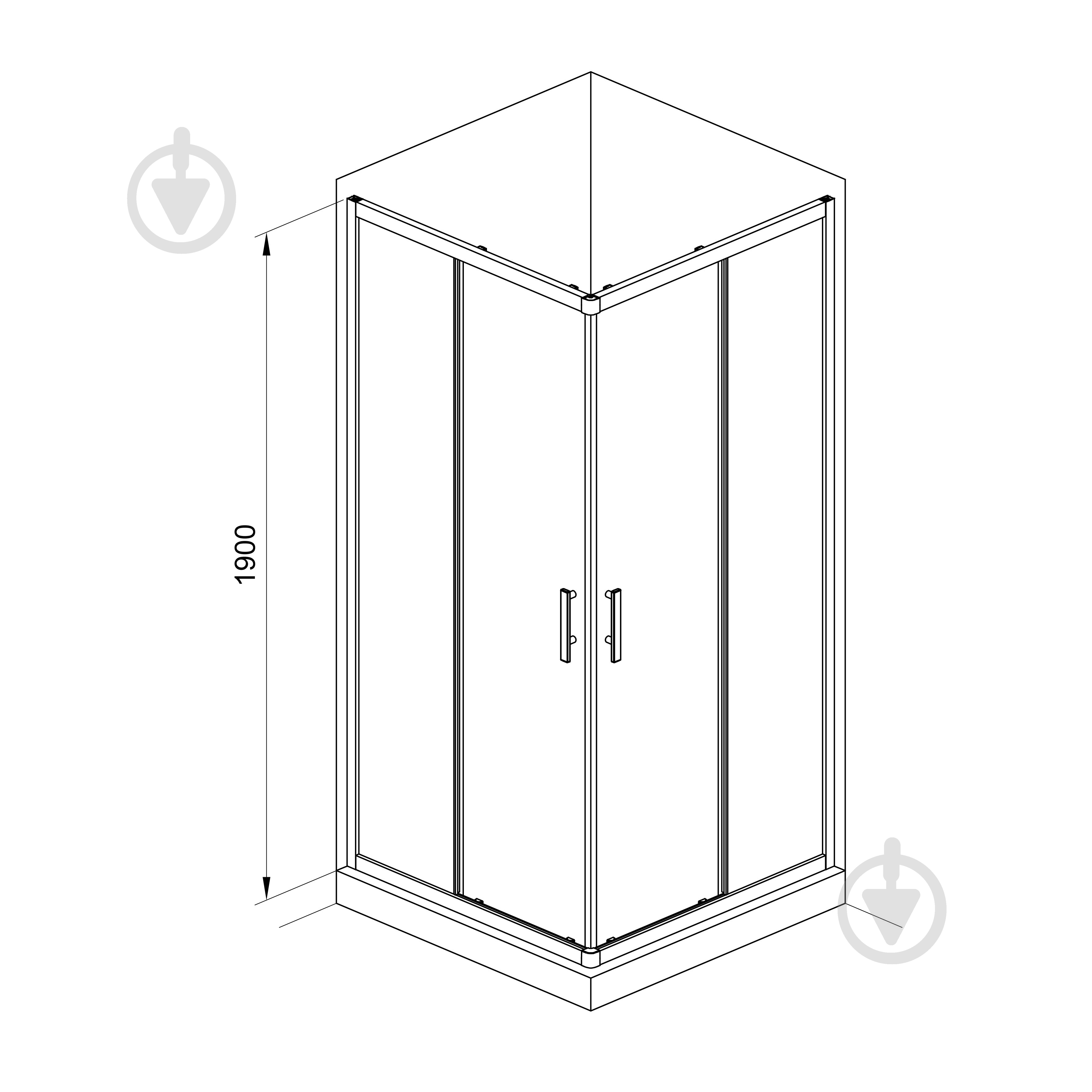 Душова кабіна Koller Pool GRACE 90x90 см G90SG - фото 3