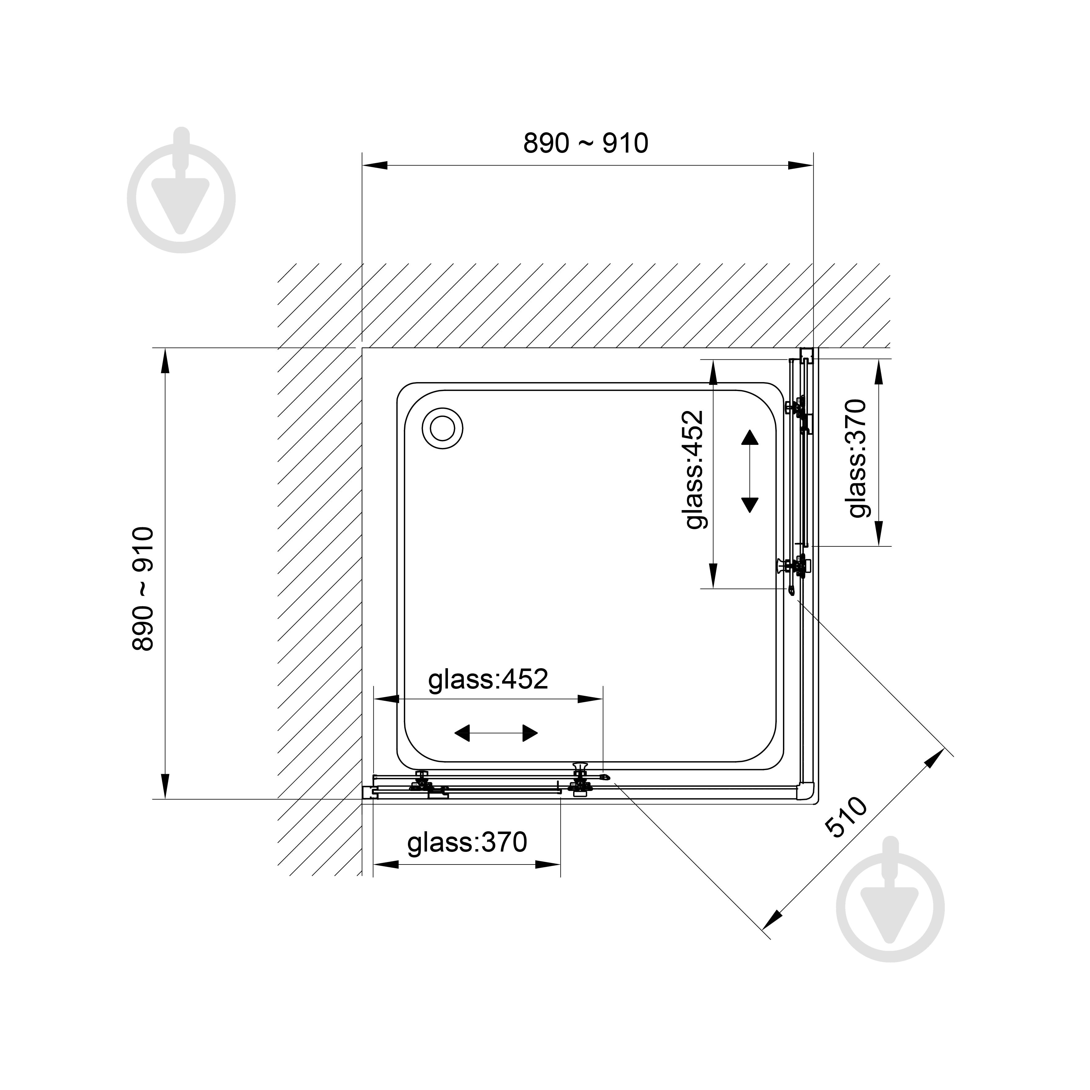 Душова кабіна Koller Pool GRACE 90x90 см G90SG - фото 4