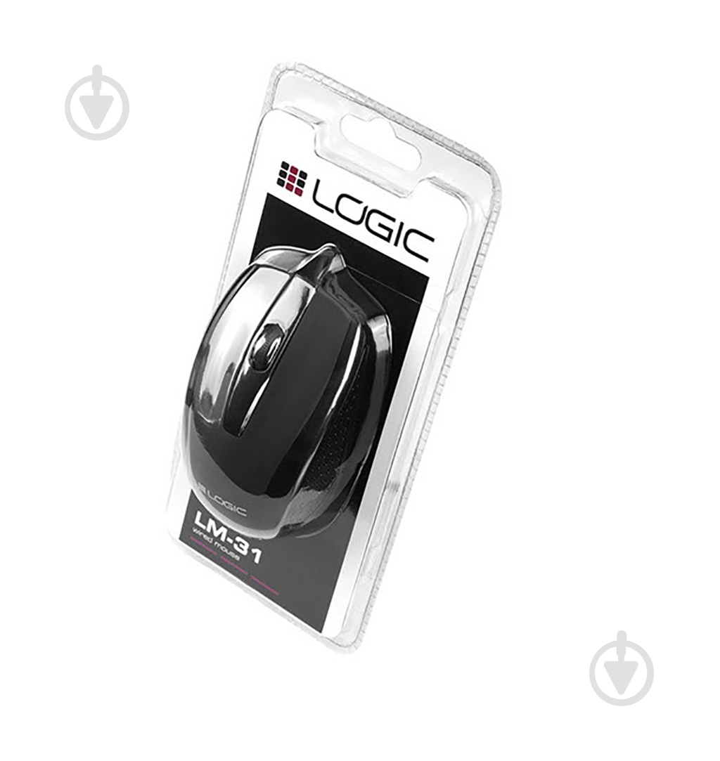 Мышка Logic Concept LM-31 USB (M-LC-LM31W-BK) black - фото 4