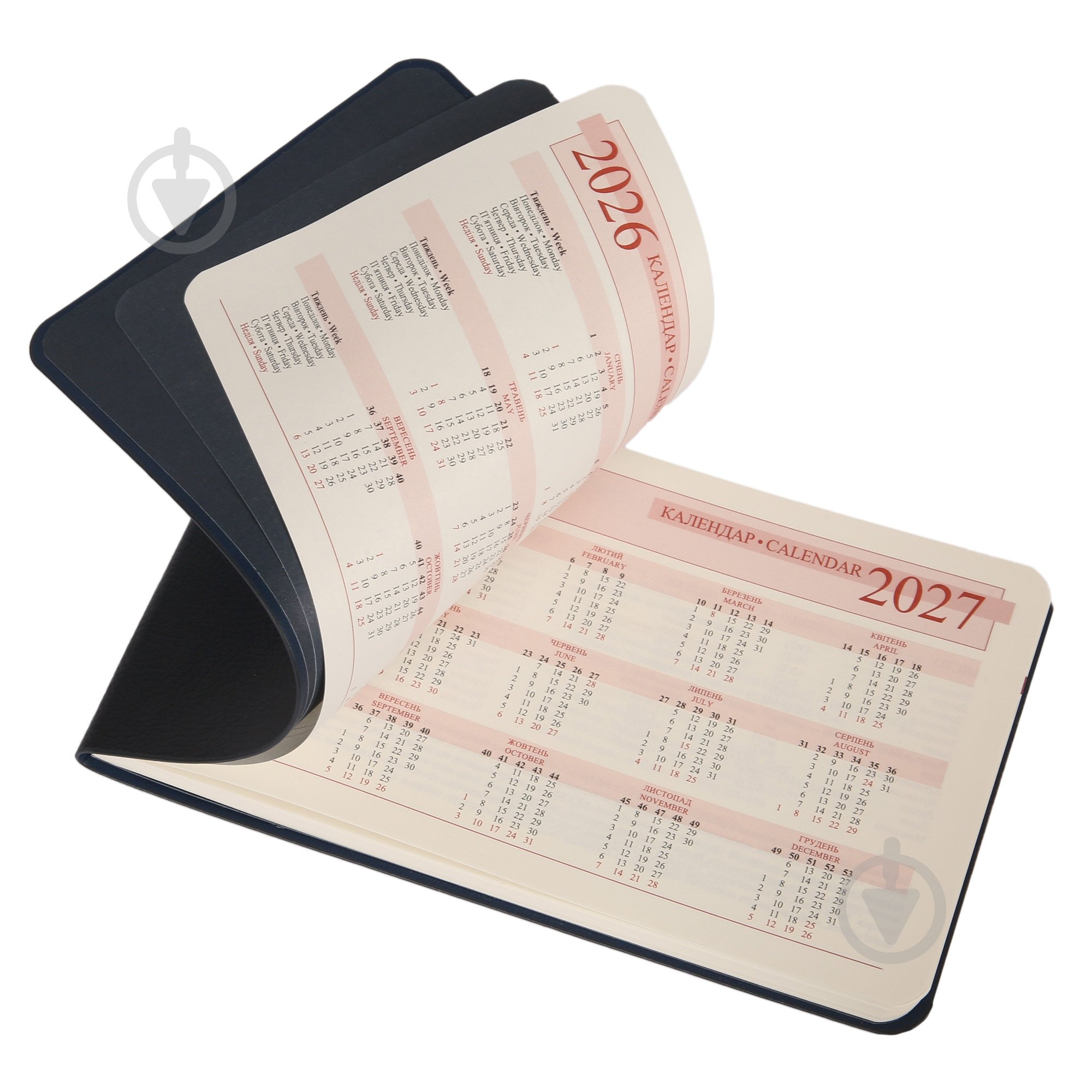 Еженедельник датированный 10х17см Binario, мягкий Leo Planner В6 252654 синий - фото 3