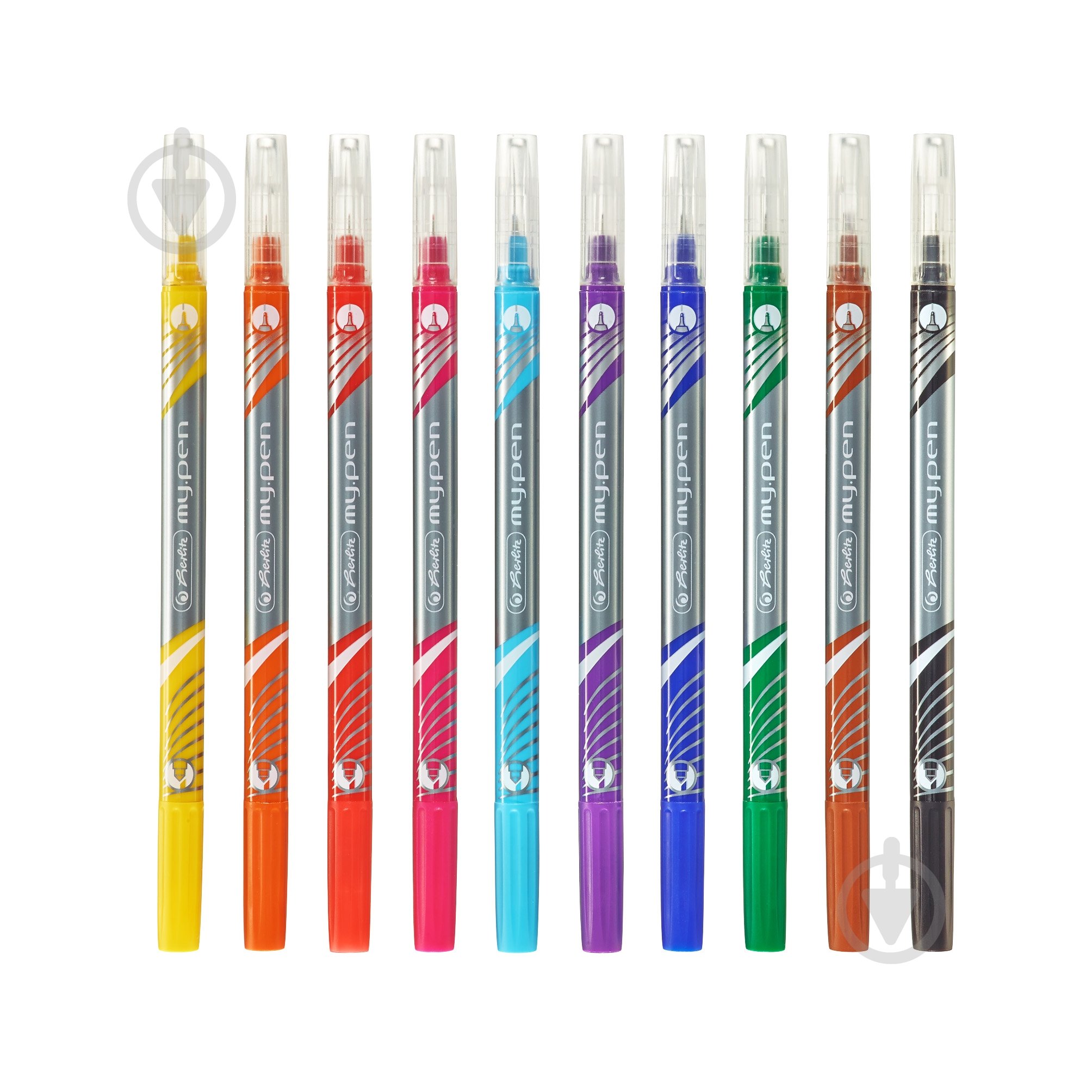 Фломастеры двухсторонние My.Pen 10 цветов 0,5/4 мм 11367232 Herlitz - фото 3
