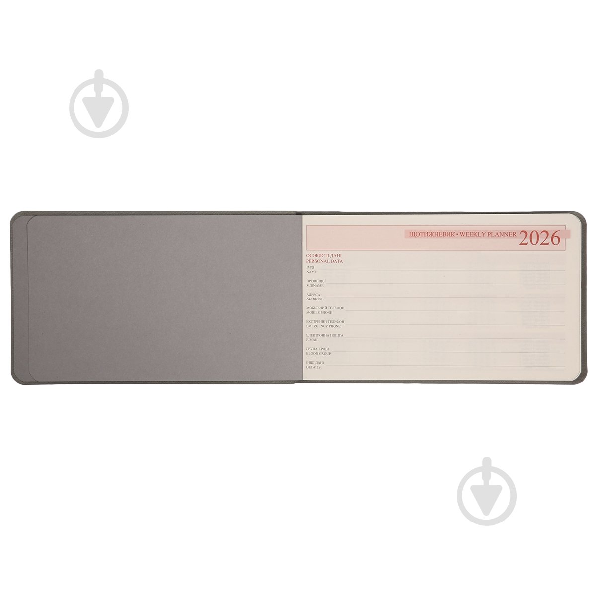 Еженедельник датированный 10х17 см Fiore, мягкий Leo Planner В6 252715 серый - фото 5 Еженедельник датированный 10х17 см Fiore, мягкий Leo Planner В6 252715 серый - фото 5