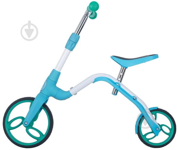 Самокат-беговел AEST B02 2 в 1 голубой - фото 1