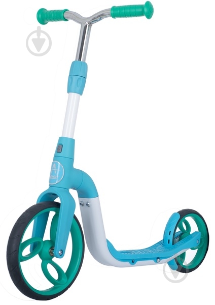 Самокат-беговел AEST B02 2 в 1 голубой - фото 2