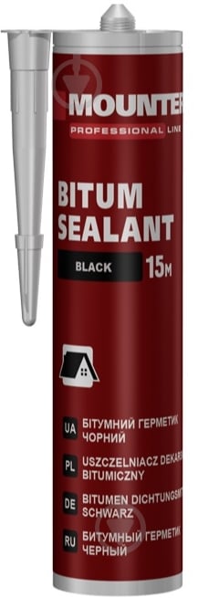 Герметик битумный Mounter черный 280 мл - фото 1 Герметик битумный Mounter черный 280 мл - фото 1