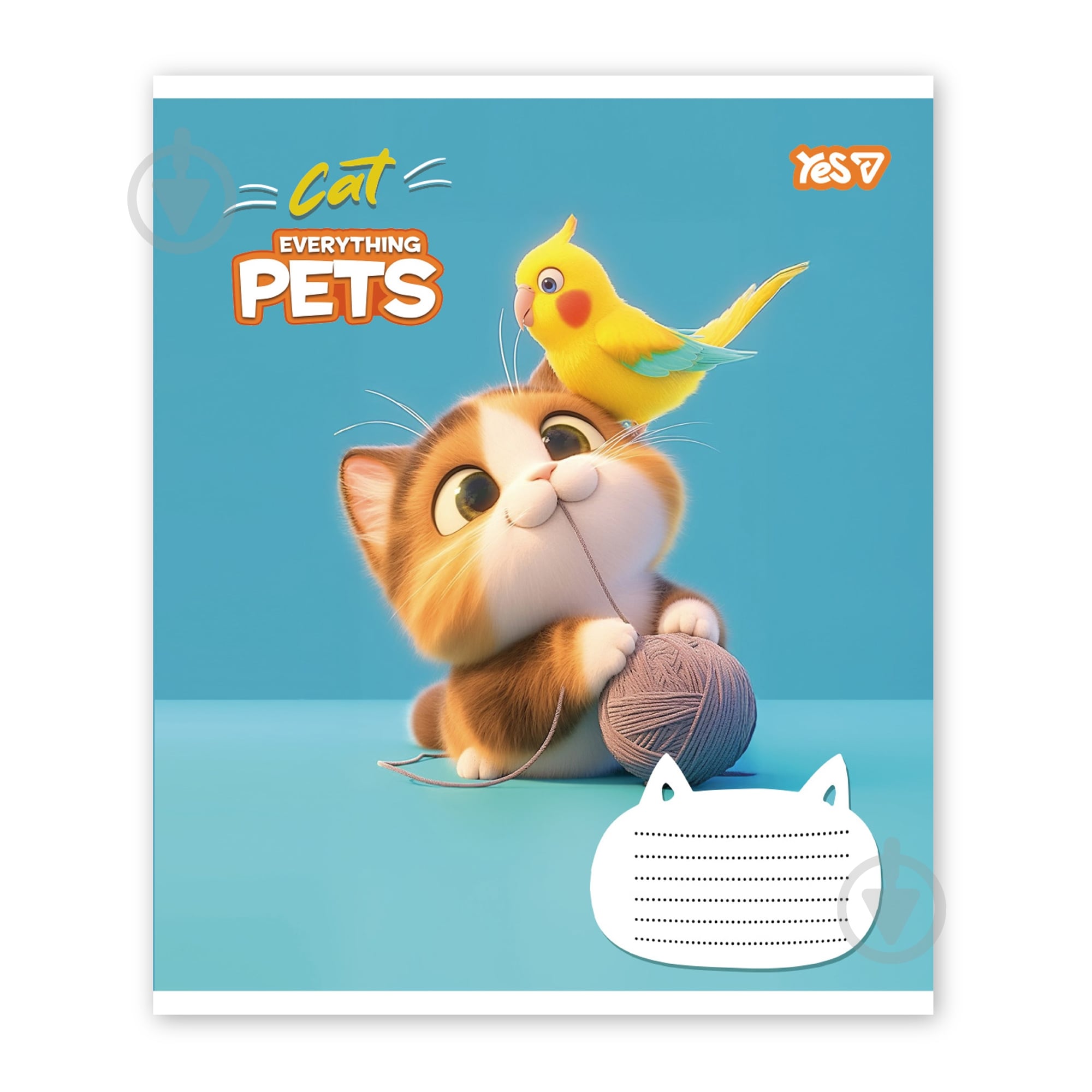 Зошит шкільний Cat and pets 12 арк. клітинка 768700 YES - фото 2 Зошит шкільний Cat and pets 12 арк. клітинка 768700 YES - фото 2
