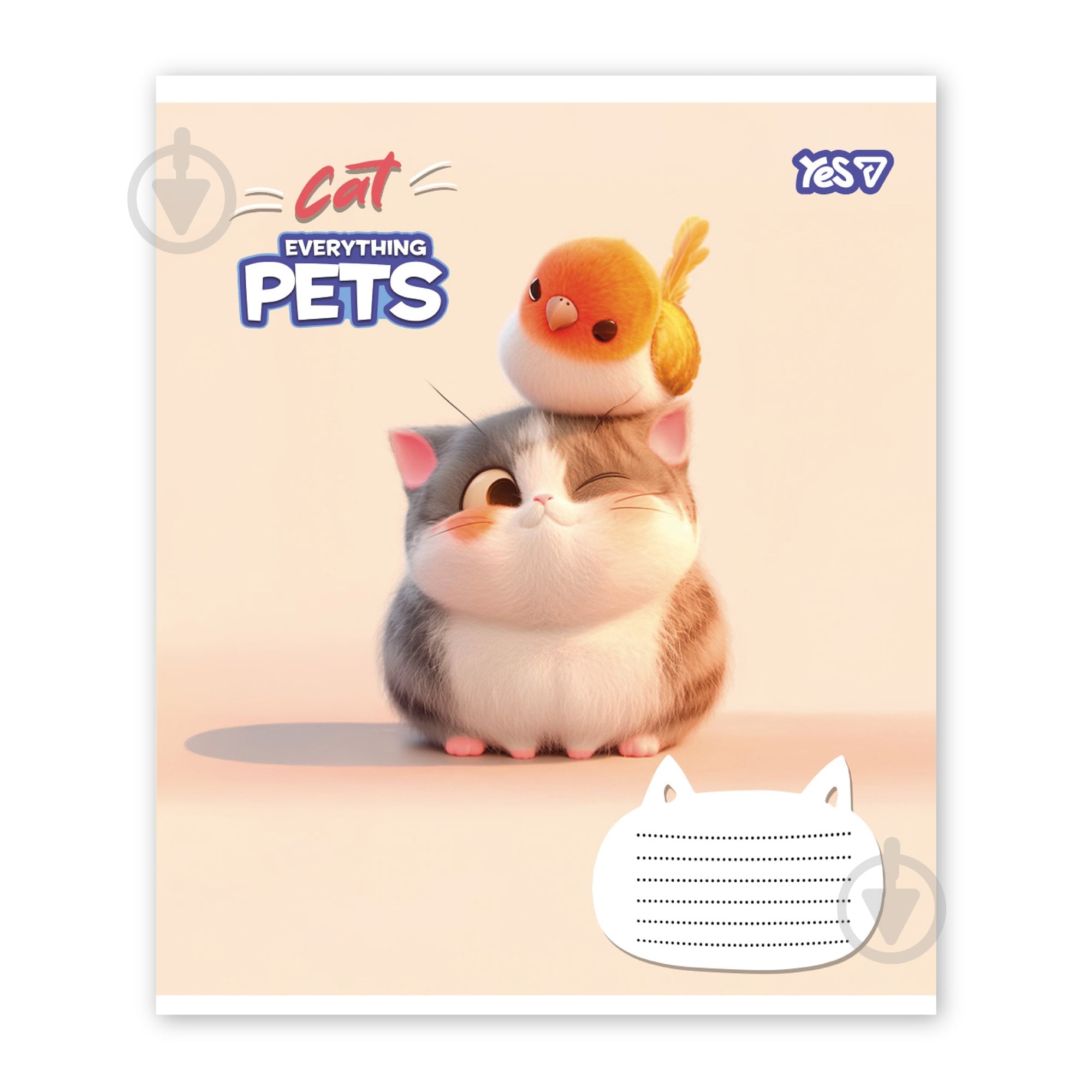 Зошит шкільний Cat and pets 12 арк. клітинка 768700 YES - фото 3 Зошит шкільний Cat and pets 12 арк. клітинка 768700 YES - фото 3
