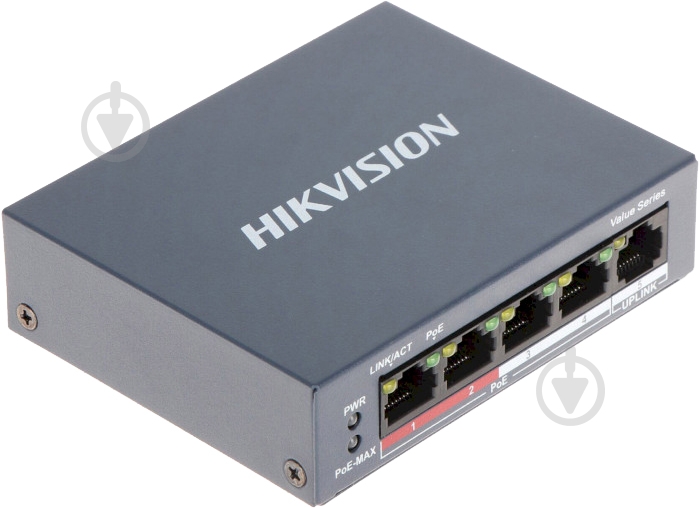Коммутатор Hikvision DS-3E0105P-E/M(B) - фото 3