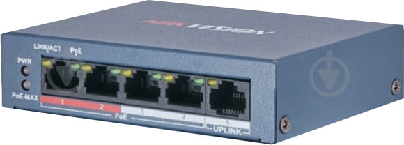 Коммутатор Hikvision DS-3E0105P-E/M(B) - фото 2