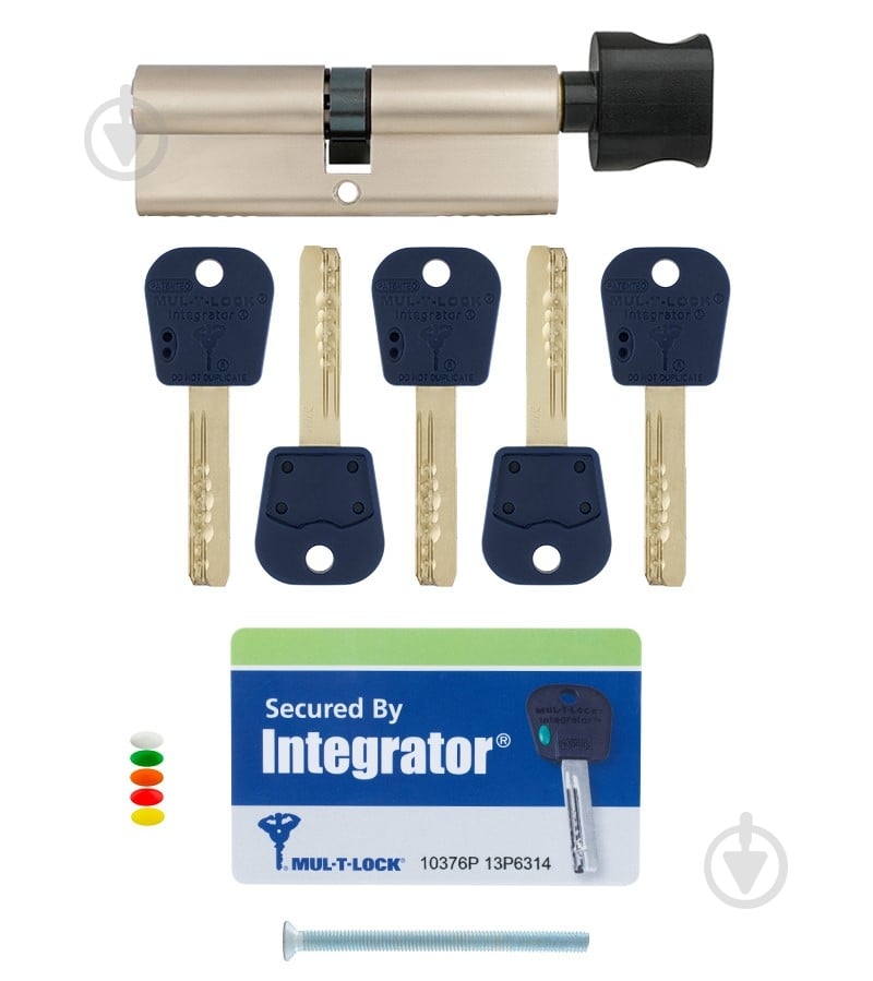 Цилиндр Mul-T-Lock Integrator 50x50 ключ-вороток 100 мм черный - фото 6 Цилиндр Mul-T-Lock Integrator 50x50 ключ-вороток 100 мм черный - фото 6