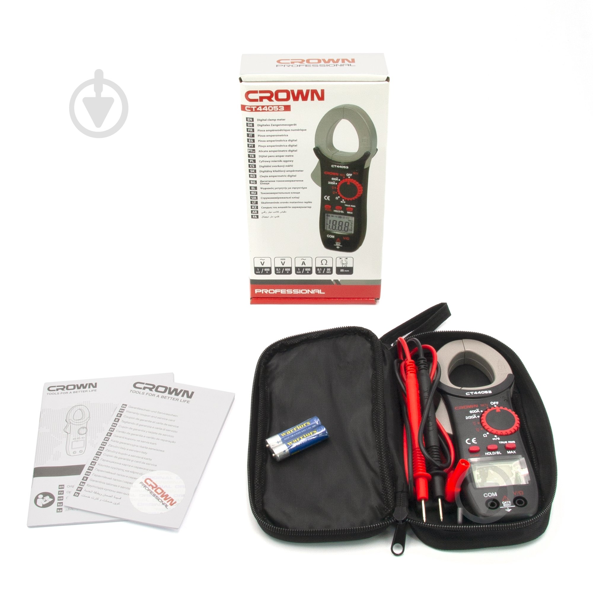 Кліщі струмовимірювальні Crown CT44053 - фото 4 Кліщі струмовимірювальні Crown CT44053 - фото 4