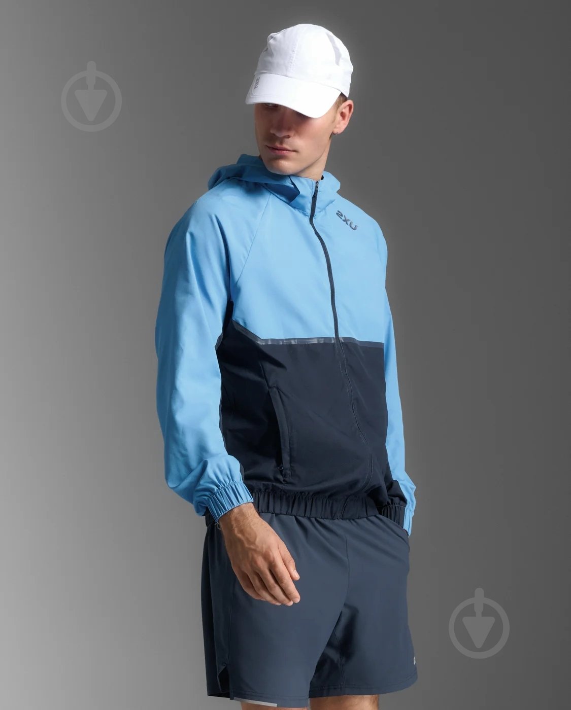 Вітрівка чоловіча 2XU Aero Hex Windbreaker MR7358a_AZB/MDN р.S синя - фото 3