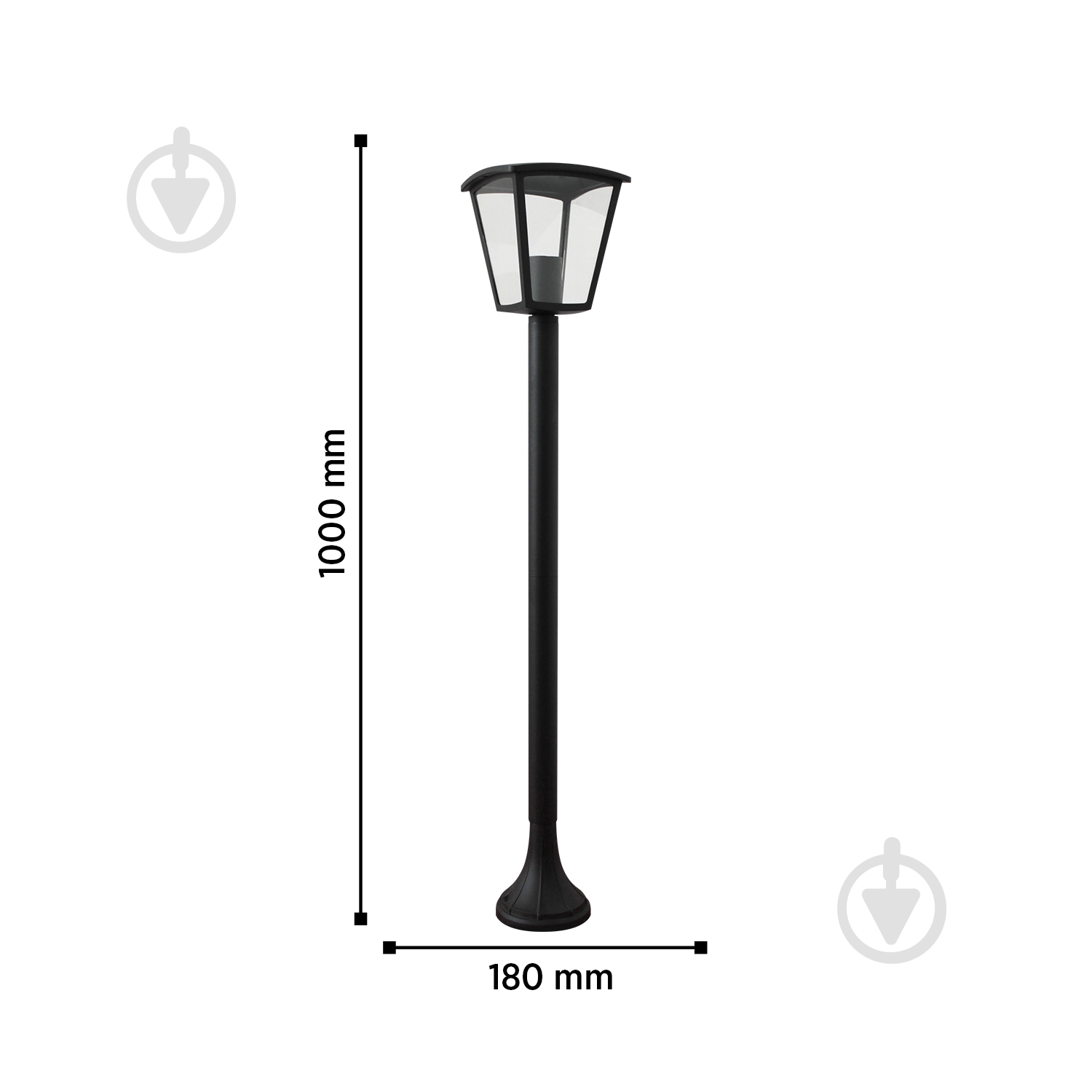 Ліхтарний стовп Blitz E27 60 Вт IP44 чорний 2051-61 - фото 2