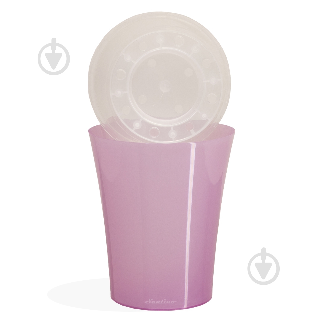 Вазон пластик Arte-Dea круглий лотос 1,25 л Santino (2017031) - фото 4