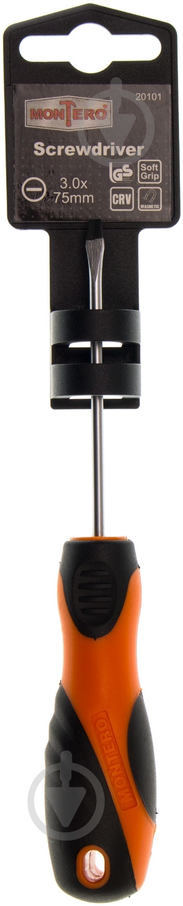 Отвертка Montero SL3×75 мм 20101 - фото 2