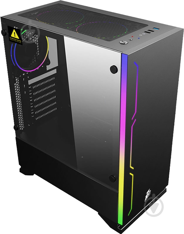 Корпус 1stPlayer B6-1R1-BK Black без БЖ - фото 4